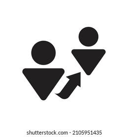 Referrals icon design isolated on white background