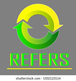 refers icon. Progress bar icon isolated, minimal design. Vector illustration