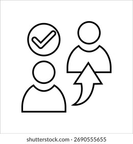 Iconos de referencia. Vector de línea simple