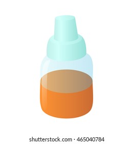 Refill bottle icon in cartoon style on a white background