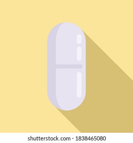 Refill capsule icon. Flat illustration of refill capsule vector icon for web design