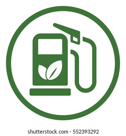 refill ecology bio electric simple icon in circle