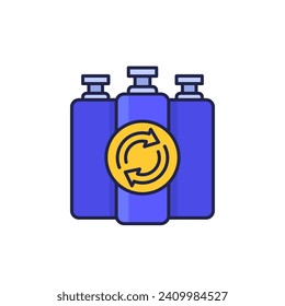 refill gas tanks icon with outline