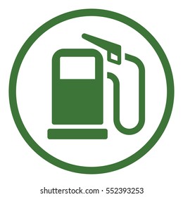 refill petrol fossil diesel oil icon in circle