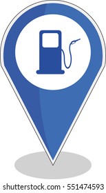 Refill petrol fuel location icon