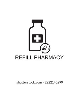 refill pharmacy icon , medical icon