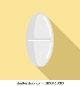 Refill pill icon. Flat illustration of refill pill vector icon for web design