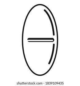 Icono de la píldora de relleno. Ilustración simple del icono del vector de píldora de recambio para el diseño web aislado en fondo blanco