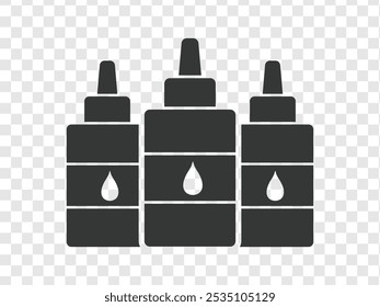 refill toner black concept isolated background