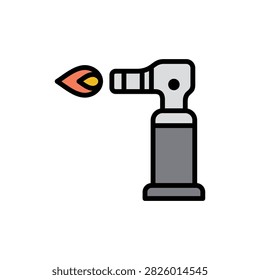 refillable butane torch lighters icon.