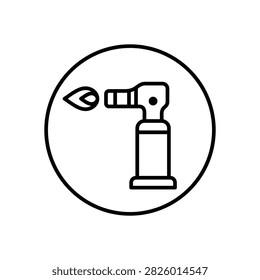 refillable butane torch lighters icon.