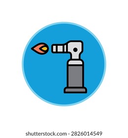 refillable butane torch lighters icon.