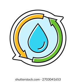 refillable color icon vector. refillable sign. isolated symbol illustration