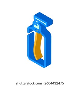 refillable cosmetic bottle sustainable beauty isometric icon vector. refillable cosmetic bottle sustainable beauty sign. isolated symbol illustration