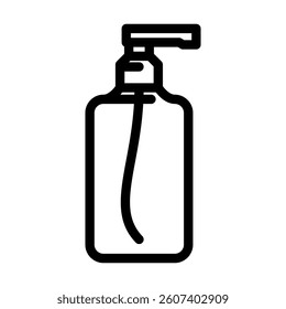 refillable cosmetic bottle sustainable beauty line icon vector. refillable cosmetic bottle sustainable beauty sign. isolated contour symbol black illustration
