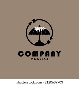 Nachfüllbares Sicherheitsschirm-Logo, Vektordesign
