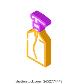 refillable soap bottle isometric icon vector. refillable soap bottle sign. isolated symbol illustration