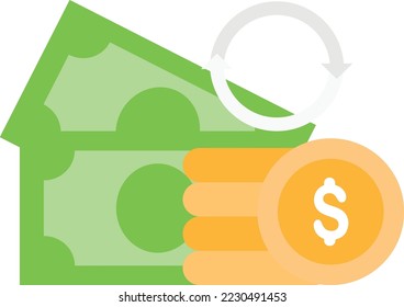 refinance money finance vector flat illustration