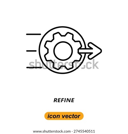 refine icons. Flat illustrations of refine vector icons for the web. Vector illustrations of company icons.
