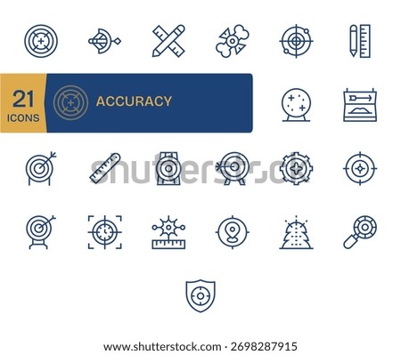 Refine your brand with 25 Regular Line icons based on Accuracy, ideal for apps, websites, and dashboards.