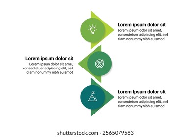Refined 3-Step Infographic Design for Planning Marketing Strategy and Execution