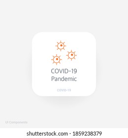 Refined COVID-19 medical function and information popover UI/UX design template.
Corona Virus safety measures and precaution warning sign.
fully editable vector.
