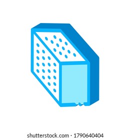 Refined Cube Icon Vector. Isometric Refined Cube sign. color isolated symbol illustration