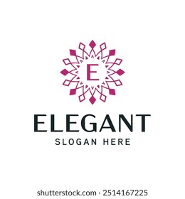 Refined Floral Emblem Template for Elegant Business Branding