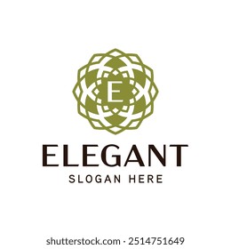 Refined Floral Emblem Template for Elegant Business Branding