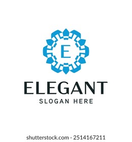 Refined Floral Emblem Template for Luxury Business Identity