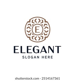 Refined Floral Emblem Template for Luxury Business Identity