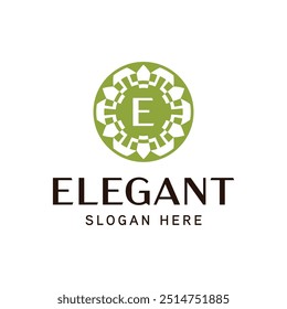 Refined Floral Emblem Template for Luxury Business Identity