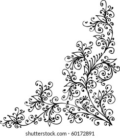 Refined Floral vignette
