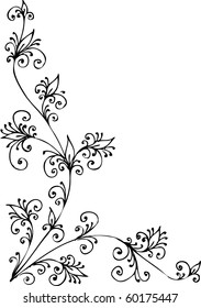 Refined Floral vignette