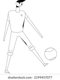 refined hyperpolization boy in ball black and white
