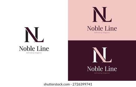 Diseño de logotipo de monograma de lujo refinado con elegante tipografía serif y una estética minimalista y premium. Ideal para marcas de moda, marcas de belleza, boutiques, empresas de joyería, marcas de estilo de vida e identidades corporativas de lujo. Este sofisticado diseño de logotipo es perfecto para la marca, el embalaje, los Sitios web, las redes sociales y los materiales de marketing de alta gama.