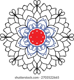 Un mandala refinado que simboliza la unidad, la calma y el crecimiento espiritual.