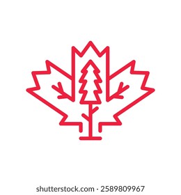 A refined maple tree logo design featuring natural elegance, strong symbolism, and a balanced composition. The design represents growth, stability, and sustainability, making it ideal