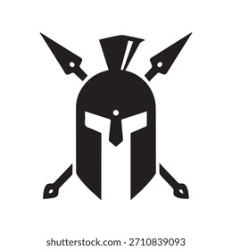 Refined Monoline Spartan Logo Designed with Smooth Curved Structure