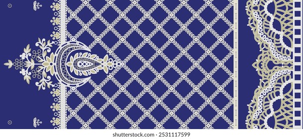 Patrones de adornos refinados en tonos vibrantes para Diseños de camisa elevados.