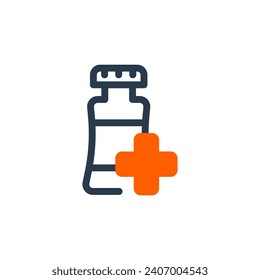 Refined Powder Vector Icon Illustration for Precise Medicinal Formulation