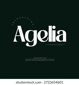 Ein raffiniertes und zeitloses Vektorlogo für Angelia, geeignet für gehobene Schmuckmarken und Luxusboutiquen.