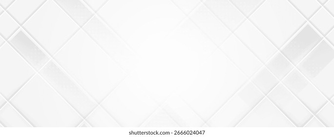 Refined white abstract background with geometric precision perfect for high-quality design projects