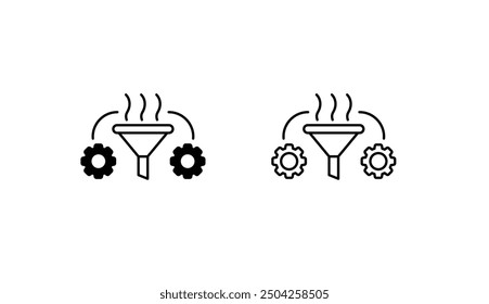 Refinement icon design with white background stock illustration