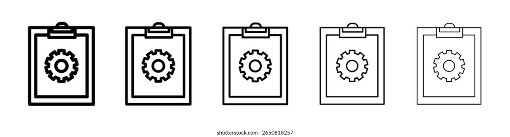 refinement icon isolated vector on white background set