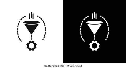 refinement icon line art vector