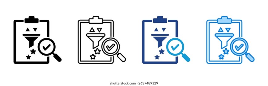 Refinement icon sheet multiple style collection