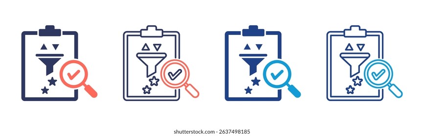 Refinement icon sheet multiple style collection