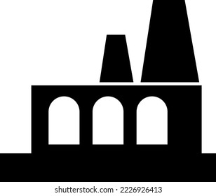 refinery icon. Trendy refinery icon white background. Included filled icons such as factory