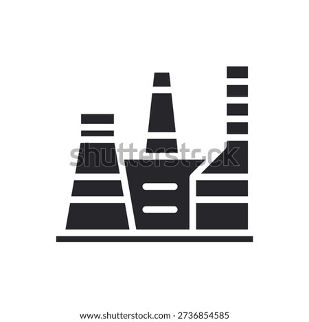 refinery icons outline and Flat Style,transparent background